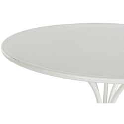 Mesa auxiliar DKD Home Decor 81 x 81 x 81,5 cm Metal Blanco