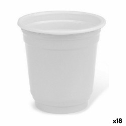 Set de Vasos de Chupito Algon Reutilizable Blanco Plu00e1stico 72 Piezas 50 ml (18 Unidades)