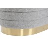 Banqueta DKD Home Decor Dorado Gris claro Metal 80 x 41 x 40 cm