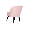 Butaca DKD Home Decor Negro Rosa claro Madera 60 x 70 x 78 cm