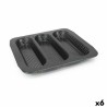 Molde para Baguettes Quttin Perforado 28 x 28 x 2,7 cm (6 Unidades)