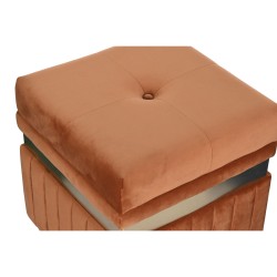 Banqueta DKD Home Decor Azul Verde Naranja Dorado Madera MDF 93 x 47 x 45 cm (3 Unidades)