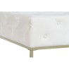 Banqueta DKD Home Decor Blanco Dorado Metal 100 x 100 x 45 cm