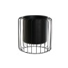 Macetero DKD Home Decor Negro Metal 26 x 26 x 26 cm