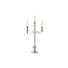 Candelabro DKD Home Decor 30 x 12 x 46 cm Plateado Aluminio Cromado