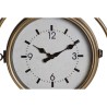 Reloj de Pared DKD Home Decor 43 x 14,5 x 47 cm Cristal Gris Dorado Hierro Tradicional (2 Unidades)