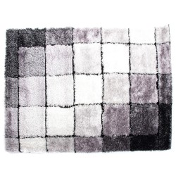 Alfombra DKD Home Decor 160 x 230 x 2 cm Negro Poliéster Blanco Cuadros