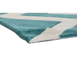 Alfombra DKD Home Decor Poliéster Zig-zag Bicolor 120 x 180 x 2 cm