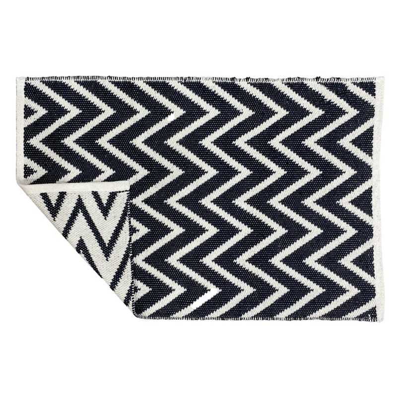 Alfombra DKD Home Decor Poliéster Zig-zag Bicolor 160 x 230 x 1 cm