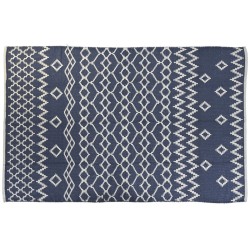 Alfombra DKD Home Decor Azul Poliéster Árabe 160 x 230 x 1 cm