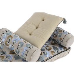 Sillón de jardín DKD Home Decor Azul Beige 90 x 55 x 18 cm