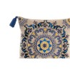 Cojín DKD Home Decor Naranja Azul cielo Azul marino Mandala 40 x 10 x 40 cm (3 Piezas)