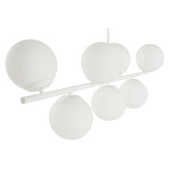 Lámpara de Techo DKD Home Decor 98 x 45 x 30 cm Cristal Metal Blanco 50 W