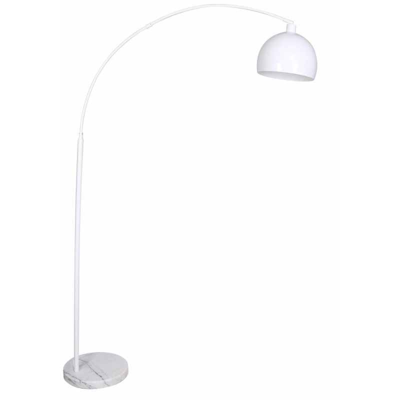 Lámpara de Pie DKD Home Decor 36 x 110 x 195 cm Metal Blanco Mármol 220 V 50 W 60 W