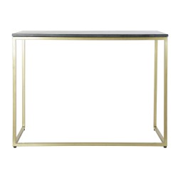 Consola DKD Home Decor 100 x 40 x 77 cm Negro Dorado Mármol Hierro