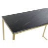 Consola DKD Home Decor 100 x 40 x 77 cm Negro Dorado Mármol Hierro