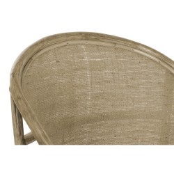 Sillón DKD Home Decor Blanco Marrón 66 x 50 x 90 cm