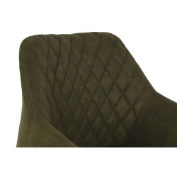 Silla DKD Home Decor Negro Verde 55 x 58 x 83 cm