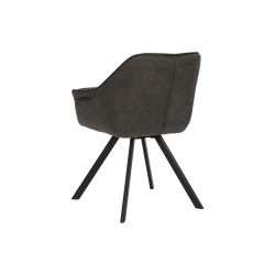 Silla DKD Home Decor Negro Marrón oscuro Gris oscuro 64 x 67 x 85 cm