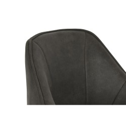 Silla DKD Home Decor Negro Marrón oscuro Gris oscuro 64 x 67 x 85 cm