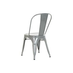 Silla DKD Home Decor Gris Metal 53 x 45 x 85 cm