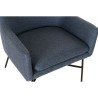 Sillón DKD Home Decor Azul Negro Metal 66 x 62 x 75 cm