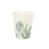 Set de Vasos Algon Desechables Cartu00f3n Floral 10 Piezas 250 ml (24 Unidades)