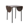 Conjunto de Mesa con 4 Sillas DKD Home Decor Marrón Negro Metal Madera MDF 121 x 55 x 78 cm