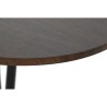 Conjunto de Mesa con 4 Sillas DKD Home Decor Marrón Negro Metal Madera MDF 121 x 55 x 78 cm