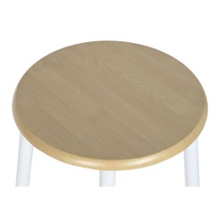 Conjunto de Mesa con 2 Sillas DKD Home Decor Metal Madera MDF 80 x 50 x 84 cm