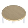 Conjunto de Mesa con 2 Sillas DKD Home Decor Metal Madera MDF 80 x 50 x 84 cm