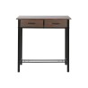 Conjunto de Mesa con 2 Sillas DKD Home Decor Marrón Negro Metal Madera MDF 80 x 50 x 84 cm