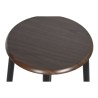 Conjunto de Mesa con 2 Sillas DKD Home Decor Marrón Negro Metal Madera MDF 80 x 50 x 84 cm