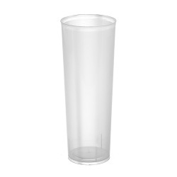 Set de vasos reutilizables Algon De tubo Transparente 6 Piezas 300 ml (70 unidades)