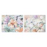 Cuadro Home ESPRIT Flores Shabby Chic 100 x 3,7 x 80 cm (2 Unidades)