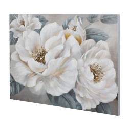 Cuadro Home ESPRIT Rosas Romántico 120 x 3,7 x 80 cm (2 Unidades)