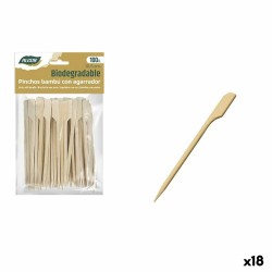 Set de Pinchos para Barbacoa Algon Bambu00fa 100 Piezas 10,5 cm (18 Unidades)