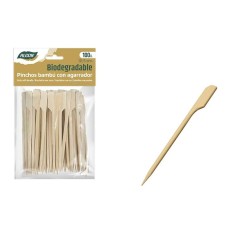 Set de Pinchos para Barbacoa Algon Bambu00fa 100 Piezas 10,5 cm (18 Unidades)