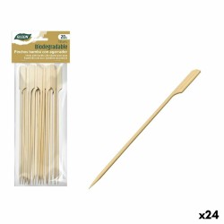 Set de Pinchos para Barbacoa Algon Bambu00fa 20 Piezas 18 cm (24 Unidades)