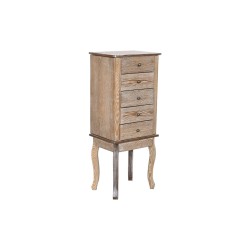 Joyero de Pie Home ESPRIT Natural Espejo Madera MDF 37 x 28 x 91,5 cm