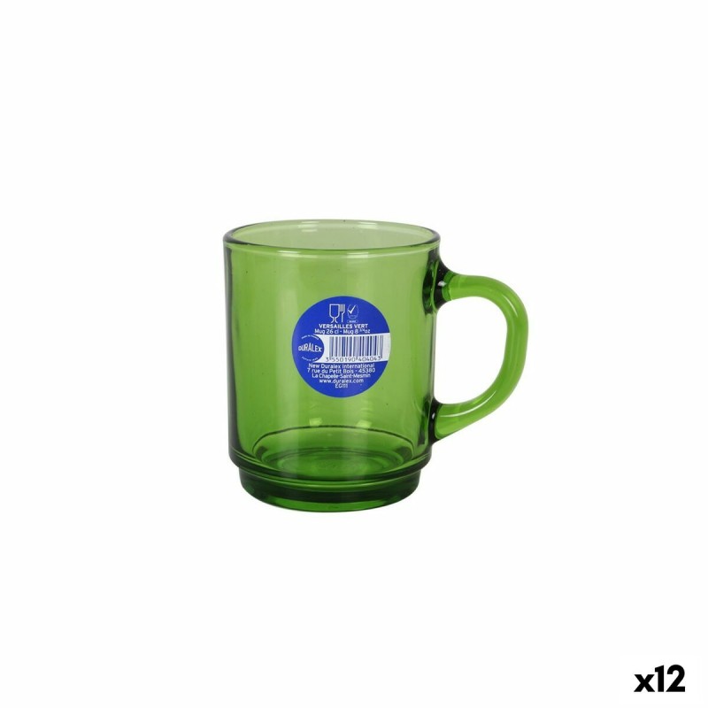 Taza Duralex Versailles Verde 260 ml (12 Unidades)