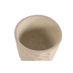 Macetero Home ESPRIT Beige Fibra de Vidrio Escandinavo 36,5 x 36,5 x 63 cm