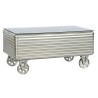 Mesa de Centro Home ESPRIT Metal Cristal 100 x 52 x 46 cm