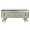 Mesa de Centro Home ESPRIT Metal Cristal 100 x 52 x 46 cm