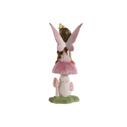 Figura Decorativa Home ESPRIT Rosa 8 x 6 x 18,5 cm