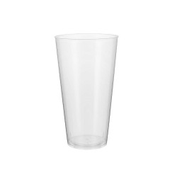 Set de vasos reutilizables Algon Plu00e1stico Transparente 10 Piezas 450 ml (32 unidades)