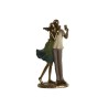 Figura Decorativa Home ESPRIT Verde Dorado 12 x 8,5 x 25,5 cm