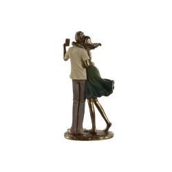 Figura Decorativa Home ESPRIT Verde Dorado 12 x 8,5 x 25,5 cm