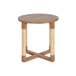 Mesa auxiliar Home ESPRIT Natural Abeto Madera MDF 48 x 48 x 50,5 cm