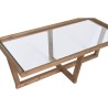 Mesa de Centro Home ESPRIT Cristal Abeto 120 x 60 x 43 cm